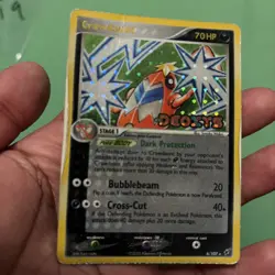 Crawdaunt 6/107 Deoxys Reverse Holo Pokemon TCG DAMAGED - Image 2