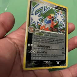 Crawdaunt 6/107 Deoxys Reverse Holo Pokemon TCG DAMAGED - Image 3