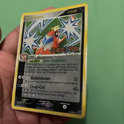 Crawdaunt 6/107 Deoxys Reverse Holo Pokemon TCG DAMAGED - Image 4