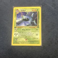 Pokemon TCG Golbat 34/62 Fossil 1st Edition LP - Image 1