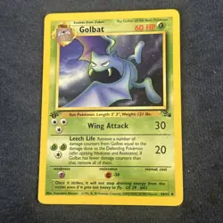 Pokemon TCG Golbat 34/62 Fossil 1st Edition LP - Image 2