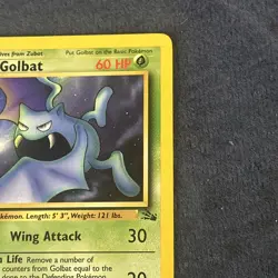 Pokemon TCG Golbat 34/62 Fossil 1st Edition LP - Image 5
