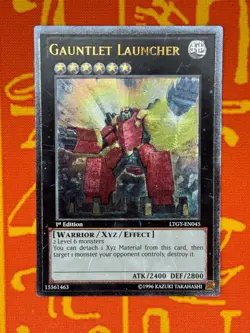YUGIOH GAUNTLET LAUNCHER ULTIMATE RARE 1ST EDITION NEAR MINT LTGY-EN045 - Image 1