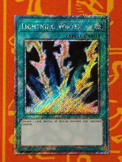 YUGIOH LIGHTNING VORTEX PLATINUM SECRET RARE NM RA03-EN148 - Image 1
