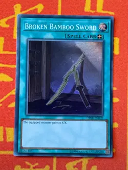 YUGIOH BROKEN BAMBOO SWORD SUPER RARE NM OP08-EN009 - Image 1