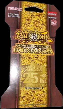 Yu-Gi-Oh! New TCG One (1) YuGiOh Quarter Century Bonanza Blister Pack Fast Ship! - Image 1
