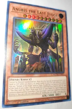 Yugioh Anubis the Last Judge MZTM-EN003 1st Edition Ultra Rare NM - Image 1