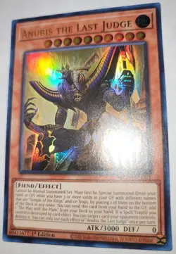 Yugioh Anubis the Last Judge MZTM-EN003 1st Edition Ultra Rare NM - Image 2