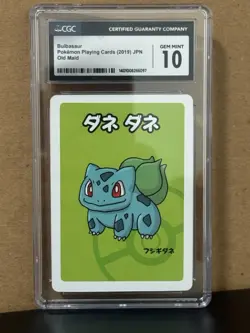 Bulbasaur Pokemon Playing Cards 2019 Japanese Old Maid CGC 10 GEM MINT - Image 1