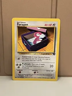 PORYGON 48/82 Pokemon TCG Team Rocket UNCOMMON card EXCELLENT Condition! - Image 1