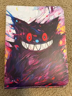Pokemon TCG Blue Gengar Zip Up 50 pages Holds 400 Card Binder GAMES New - Image 1