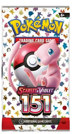 Pokemon 151 Booster Pack - 10 Cards / Pack - NEW / SEALED - Image 1