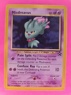Misdreavus Black Star Promo Pokemon Card WOTC NM - Image 1
