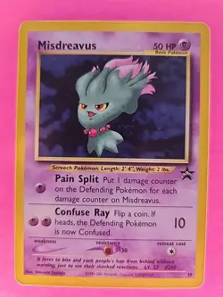 Misdreavus Black Star Promo Pokemon Card WOTC NM - Image 2