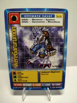 WereGarurumon St-47 Ultimate 1st Edition Unlimited Digimon CCG 1999 Bandai Card - Image 1