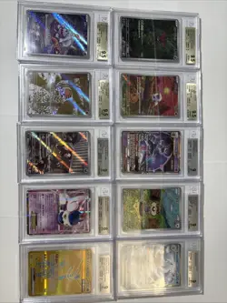 Pokemon 10 Card All Beckett Graded Slab Lot !! #13 - Image 1