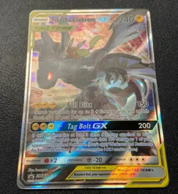 Pikachu & Zekrom Tag Team GX SM168 Alternate Full Art Holo Promo Pokemon Card - Image 3