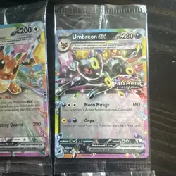 Prismatic Evolutions Surprise Box Stamped EX Promo Cards NM - Image 3