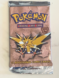 Pokemon Unopened Fossil Booster Pack 11 Card Factory Sealed 1999 Zapdos Art WOTC - Image 4