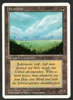 ***French German Wall of Wood Plains White Border Test Print*** MTG Summer Magic - Image 1