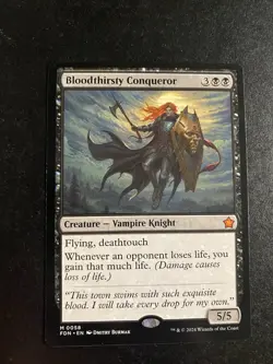 MTG - NM - Bloodthirsty Conqueror - Foundations - Image 1