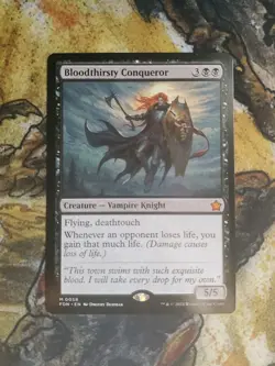 MTG Magic the Gathering Bloodthirsty Conqueror (58/763) Foundations LP - Image 1