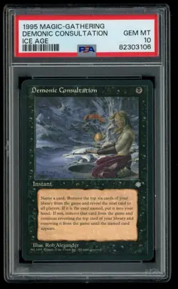 ***PSA 10 Demonic Consultation*** MTG Ice Age Magic Kid Icarus - Image 1