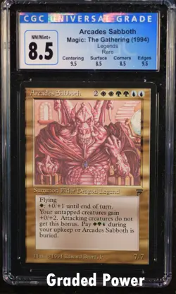 Legends Arcades Sabboth CGC 8.5 (6004) Magic MTG - Image 1