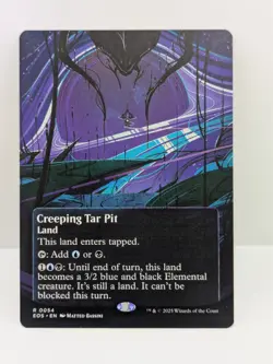 Edge Of Eternity - Creeping Tar Pit - Land - Rare - Borderless - Eoe 054 - - Image 1
