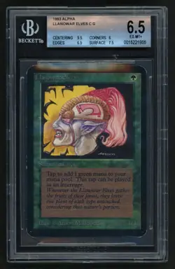 ***BGS 6.5 Alpha Llanowar Elves*** MTG Alpha Magic Kid Icarus - Image 1