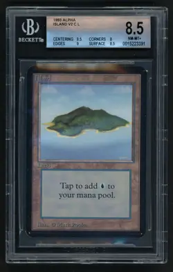 ***BGS 8.5 Alpha Island V2*** MTG Alpha Magic Kid Icarus - Image 1