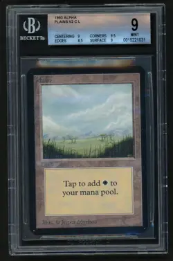 ***BGS 9 Alpha Plains V2*** MTG Alpha Magic Kid Icarus - Image 1