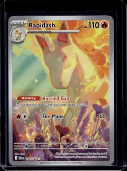 2025 Pokemon SV Destined Rivals Rapidash #189/182 - Image 1