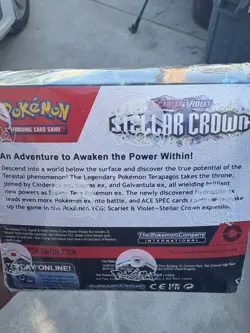 READ DESCRIPTION!! Pokemon Sealed Scarlet and Violet Stellar Crown Booster Box!! - Image 3