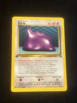 Ditto 1st Edition 18/62 - Fossil Set 1999 Pokemon TCG Non Holo NM Near Mint Rare - Image 1