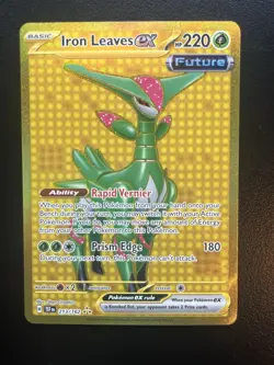 Iron Leaves ex 213/162 Sv05: Temporal Forces Holo Pokemon NM - Image 1