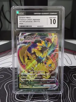 CGC 10 GEM MINT Zeraora VMAX Pokemon 2022 Japanese VSTAR Universe 041/172 - Image 1