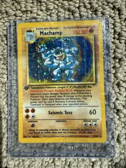Machamp 1999 Pokemon Game 1ST EDITION HOLO 8/102 (Sealed) - Image 1
