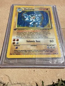 Machamp 1999 Pokemon Game 1ST EDITION HOLO 8/102 (Sealed) - Image 4