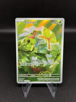 Pokemon TCG Caterpie 172/165 Scarlet & Violet 151 Holo Illustration Rare NM/M - Image 1