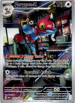 Porygon-Z SV04: Paradox Rift 214/182 Illustration Rare Holo Pokemon - Image 1