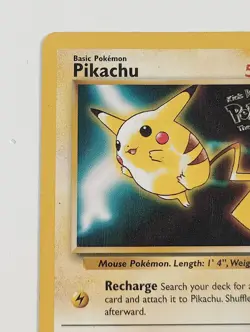 Pokemon Pikachu 1999 Kids WB First Movie WOTC #4 Black Star Promo - Image 2