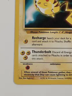Pokemon Pikachu 1999 Kids WB First Movie WOTC #4 Black Star Promo - Image 4