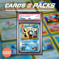 Carte Pokemon Misty's Gyarados 130 Gym Heroes Japanese Japonais PSA 8 🇯🇵 - Image 1