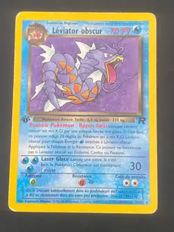 CARTE POKEMON LEVIATOR OBSCUR 25/82 EDITION 1 FR RARE WIZARDS TEAM ROCKET - BE - Image 1