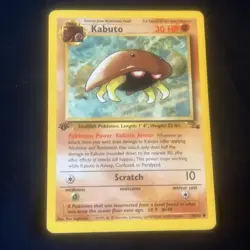 Pokemon TCG Kabuto 50/62 Fossil 1st Edition LP - Image 1
