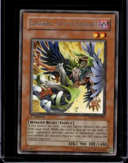 Blackwing - Gust the Backblast - 1st Edition - Rare Foil - Yugioh Dark Monster - Image 1