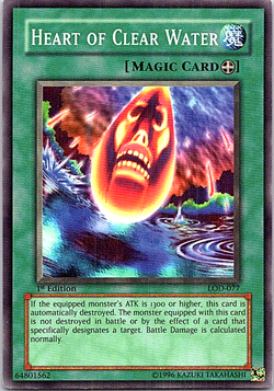 Heart Of Clear Water LOD-077 Yu-Gi-Oh! Light Play 1st Edition - Image 1