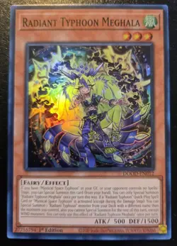 Radiant Typhoon Meghala DOOD-EN012 1st Ed Super Rare Doom Of Dimensions Yu-Gi-Oh - Image 1