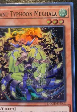 Radiant Typhoon Meghala DOOD-EN012 1st Ed Super Rare Doom Of Dimensions Yu-Gi-Oh - Image 3